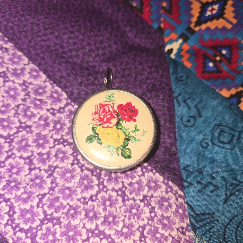 Vintage Seamstress Tape With Floral Motif